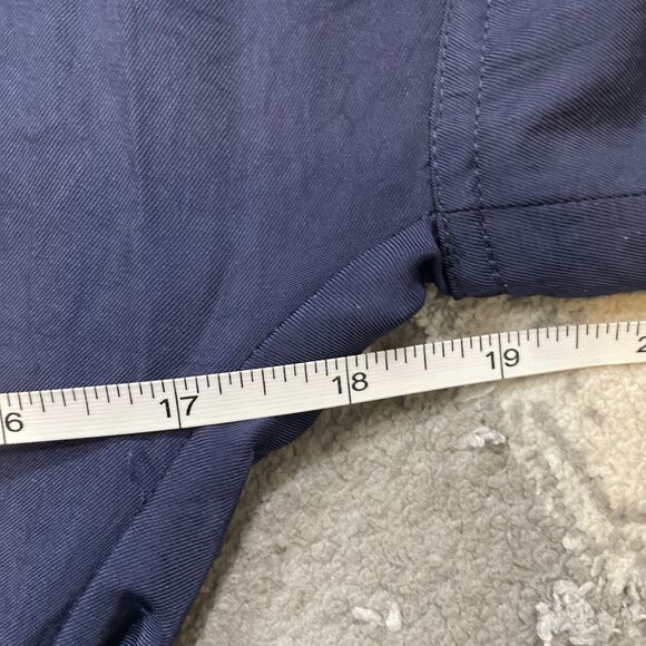 Everlane Midnight Navy Lightweight Short Sleeve V-Neck Knee Length Dress Size 2 - Picture 8 of 10